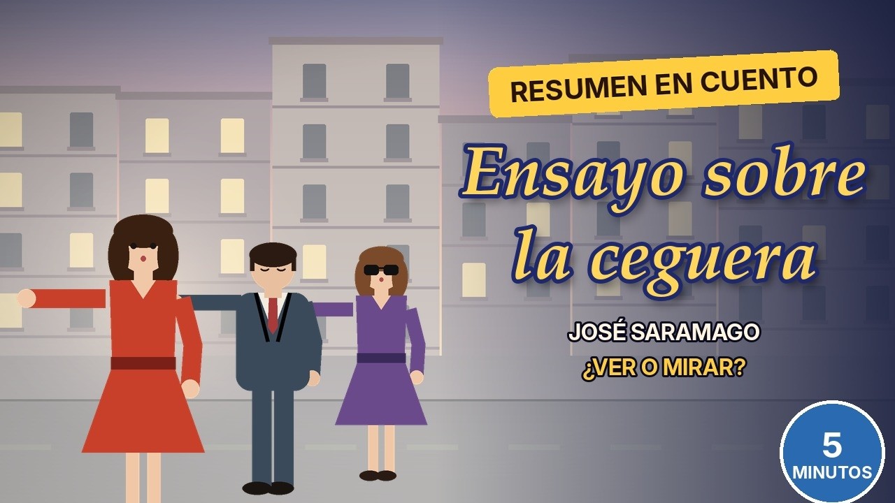 Ilustración del resumen de Ensayo sobre la ceguera del canal Ya me lo leí