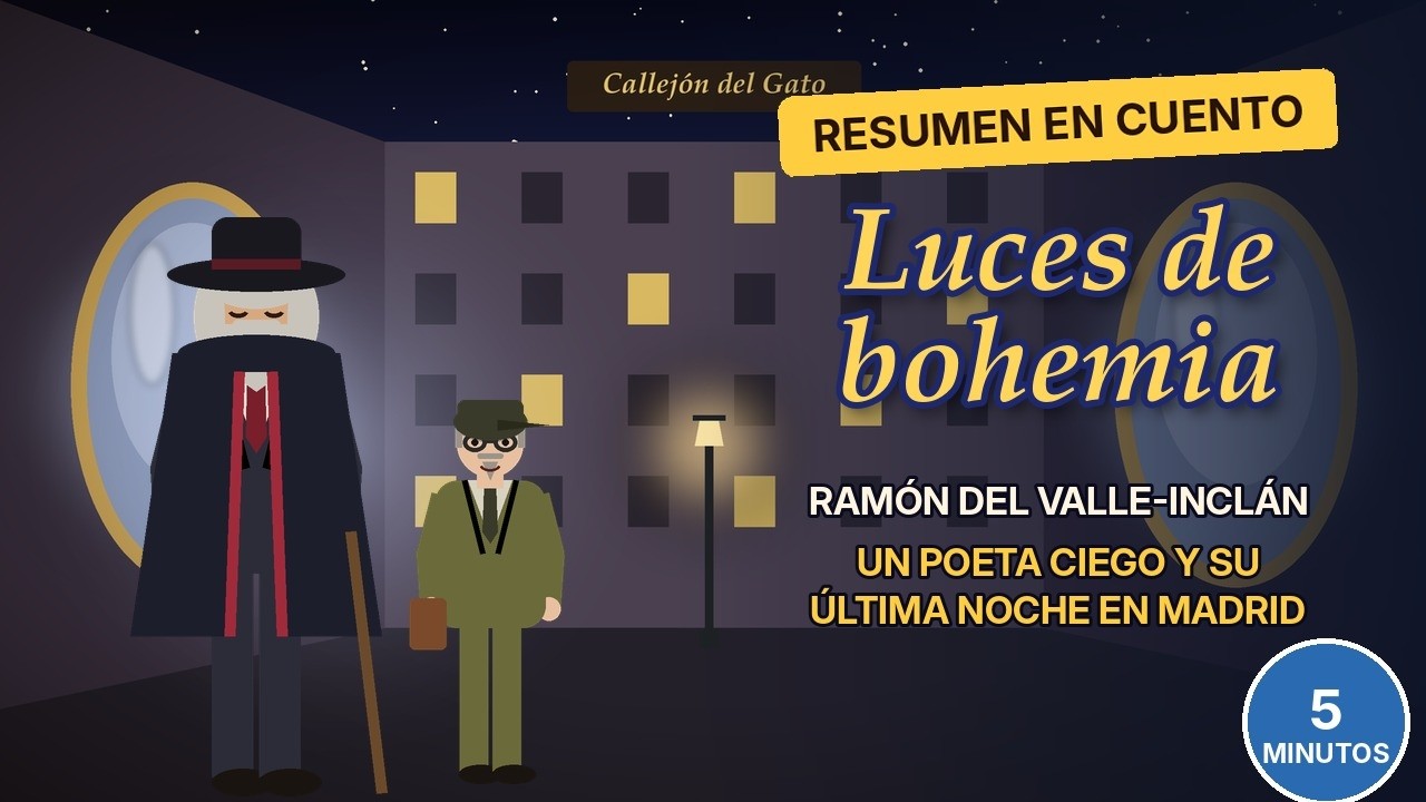 Ilustración del video de Luces de bohemia en Ya me lo leí