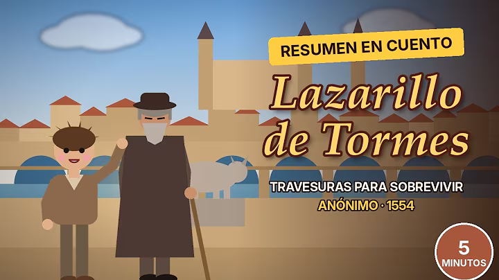 Ilustración del resumen de Lazarillo de Tormes del canal Ya me lo leí