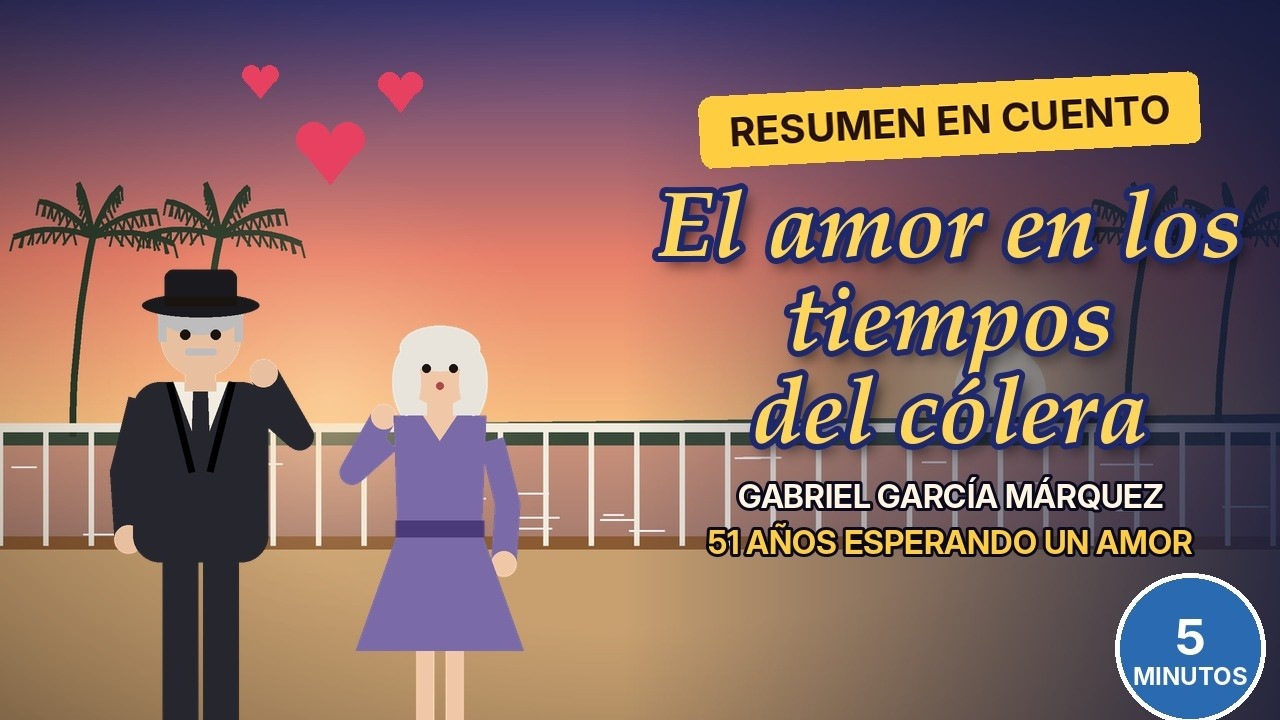 Ilustración del resumen de El amor en los tiempos del cólera del canal Ya me lo leí